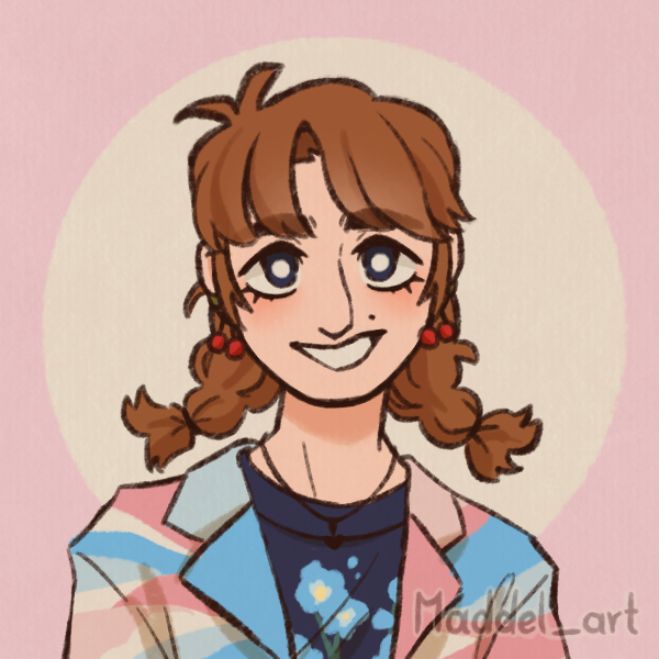 Picrew image of me in a cute cartoony style.